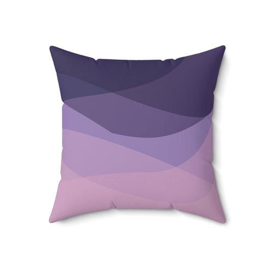 Spun Polyester Square Pillow Purple